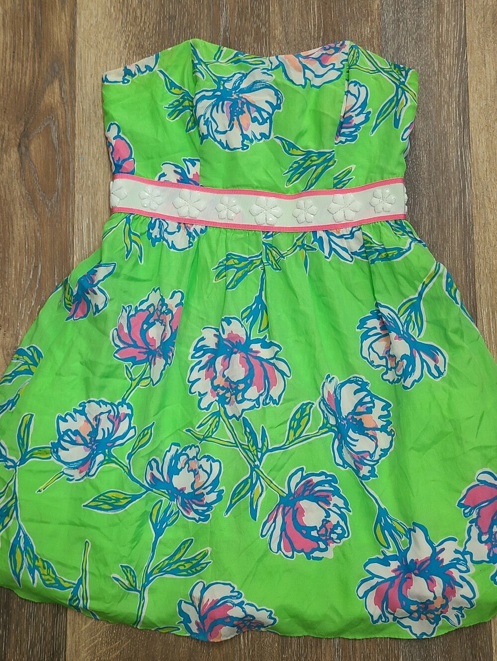 Lilly Pulitzer Langley Strapless Dress Size 6